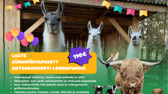 Lastesünnipäev Metsakuurorti loomapargis